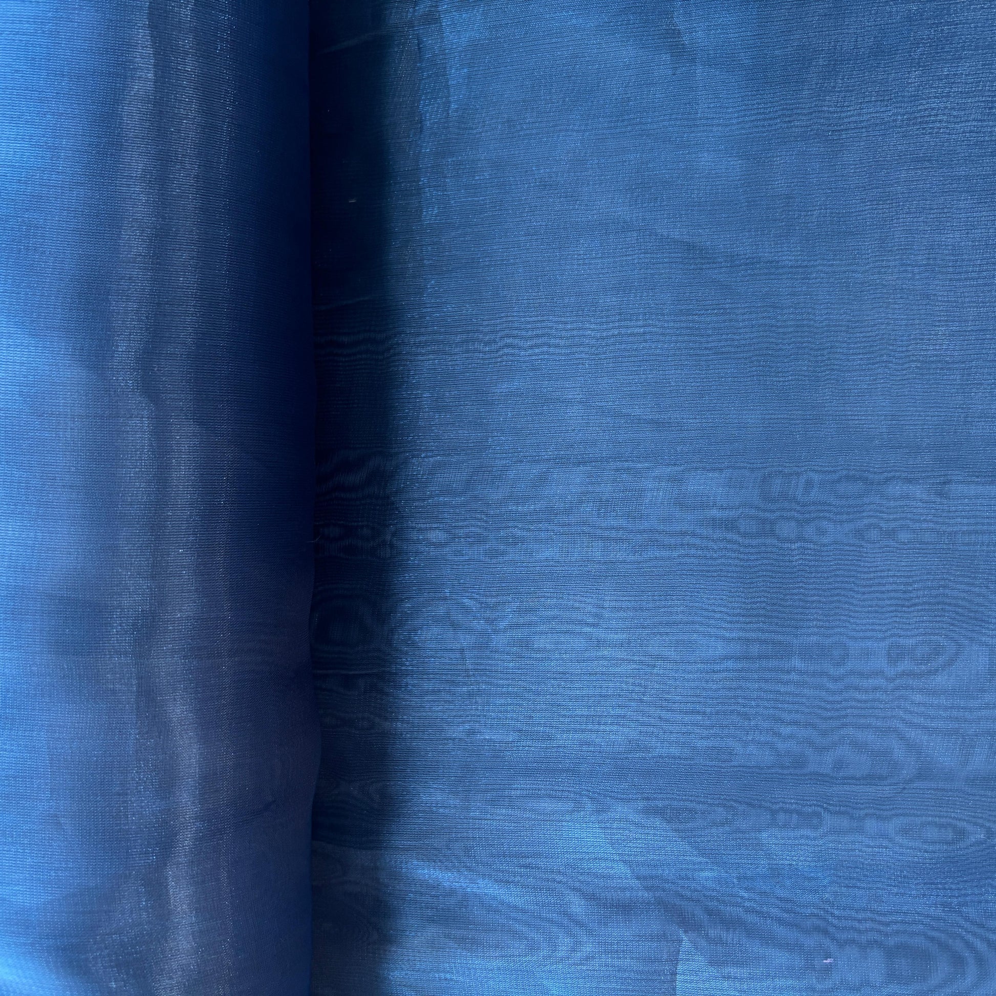 Navy Blue Solid Organza Fabric 13331