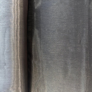 Black & Green Ombre Solid Imported Organza Fabric 9050