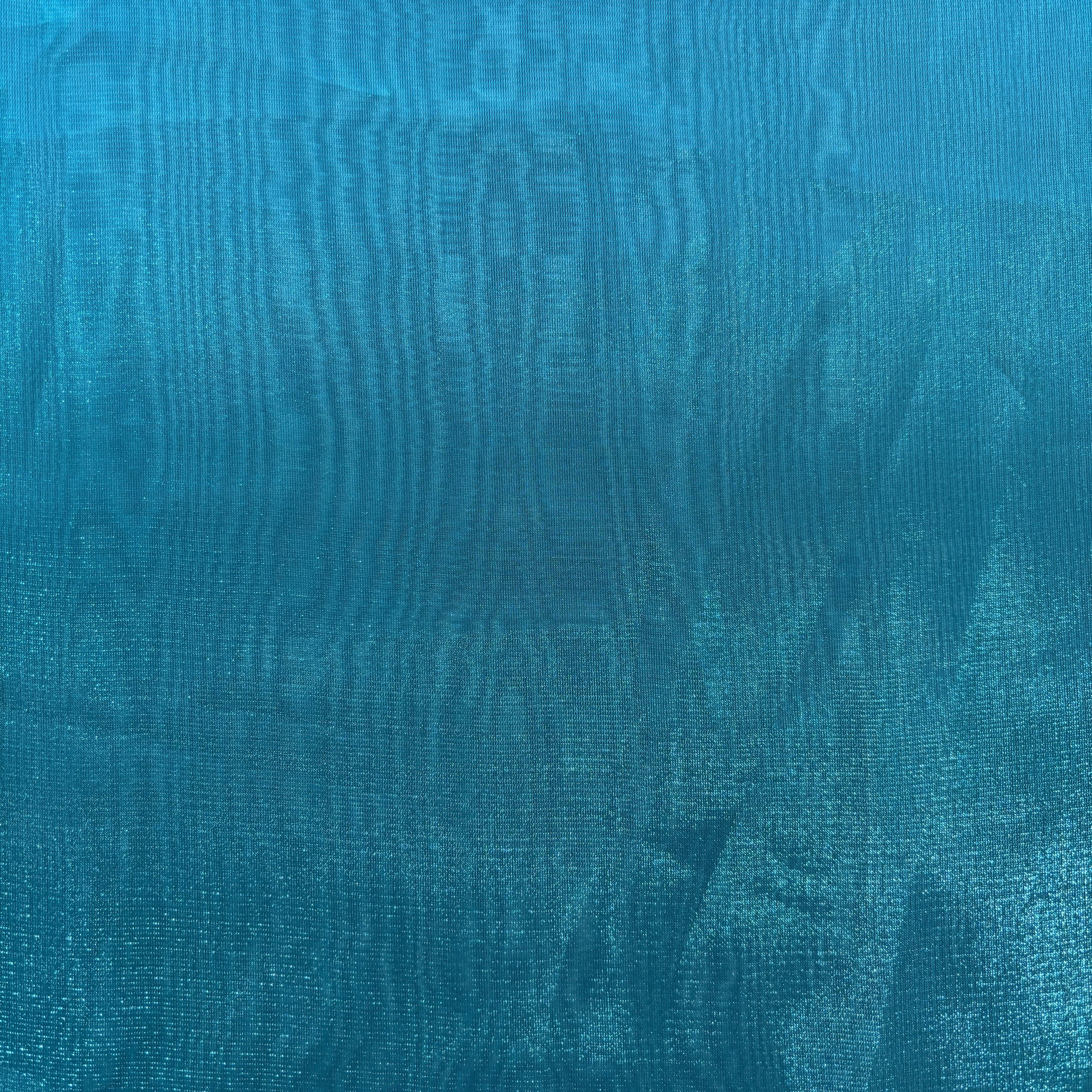 Turqoiuse Solid Satin Organza Fabric 9436