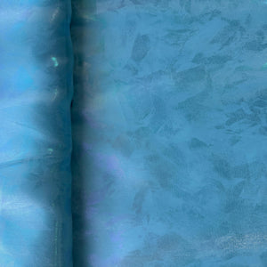 Blue 3D Floral Imported Organza Fabric 8984