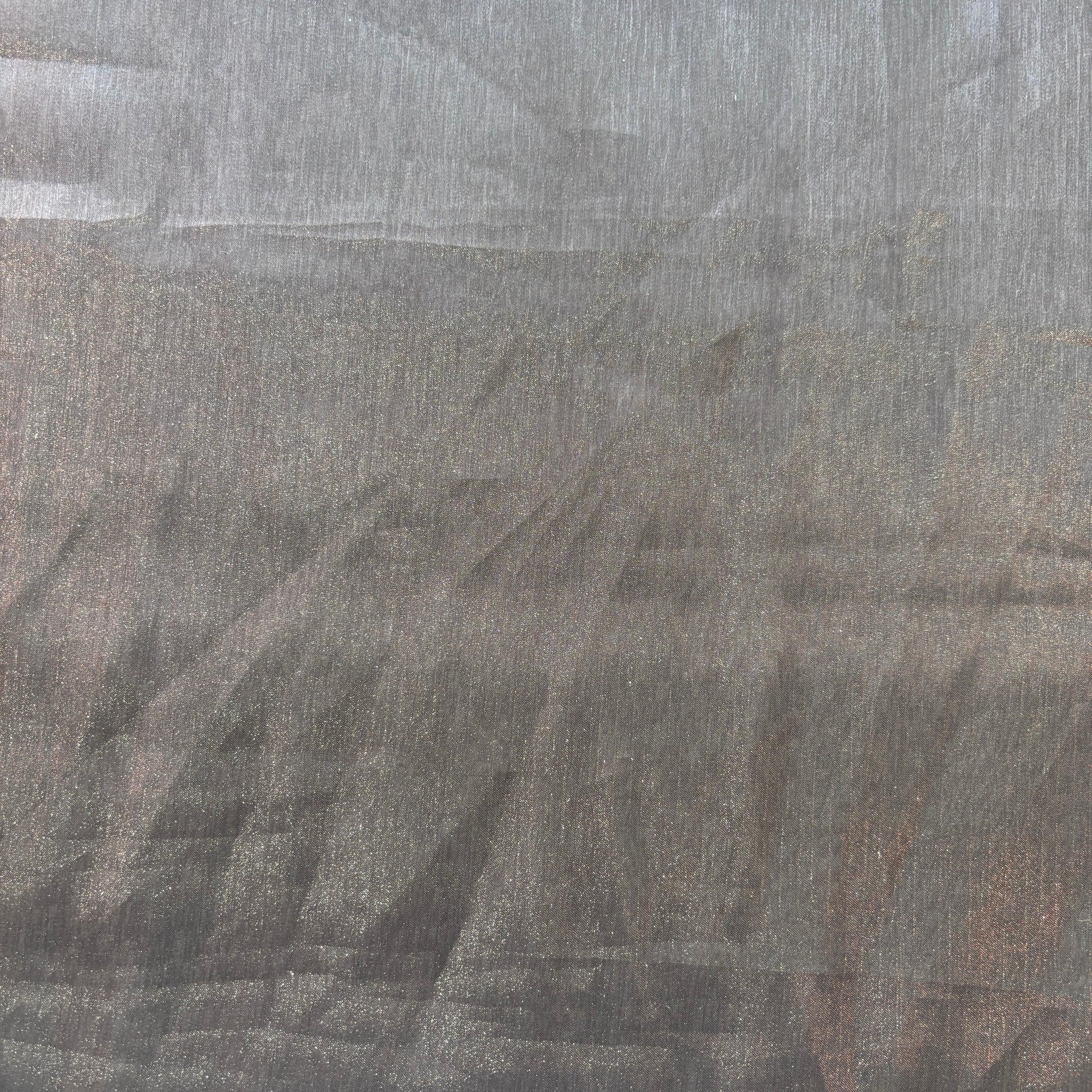 Brown & Light Brown Ombre Solid Imported Organza Fabric 9053
