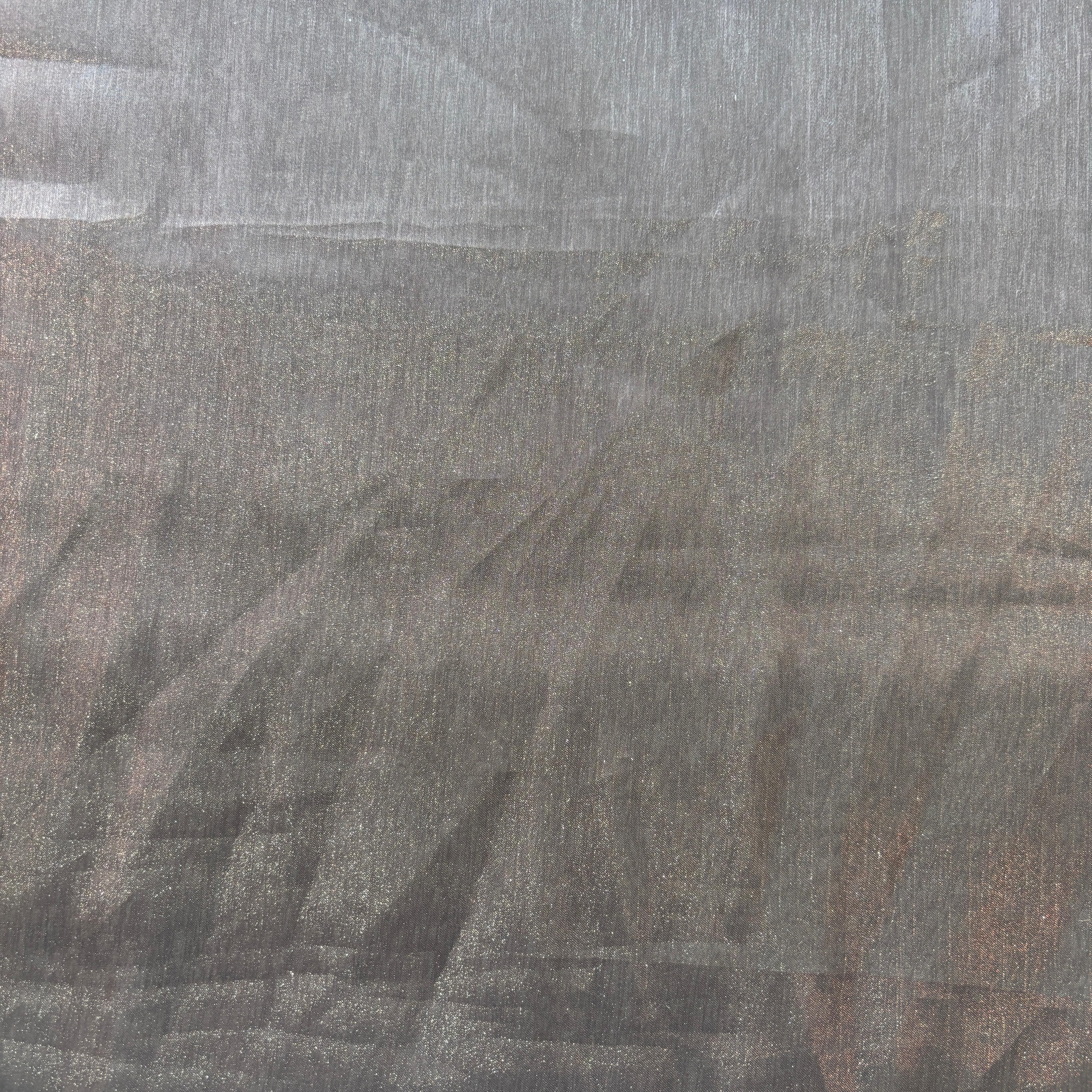 Brown & Light Brown Ombre Solid Imported Organza Fabric 9053