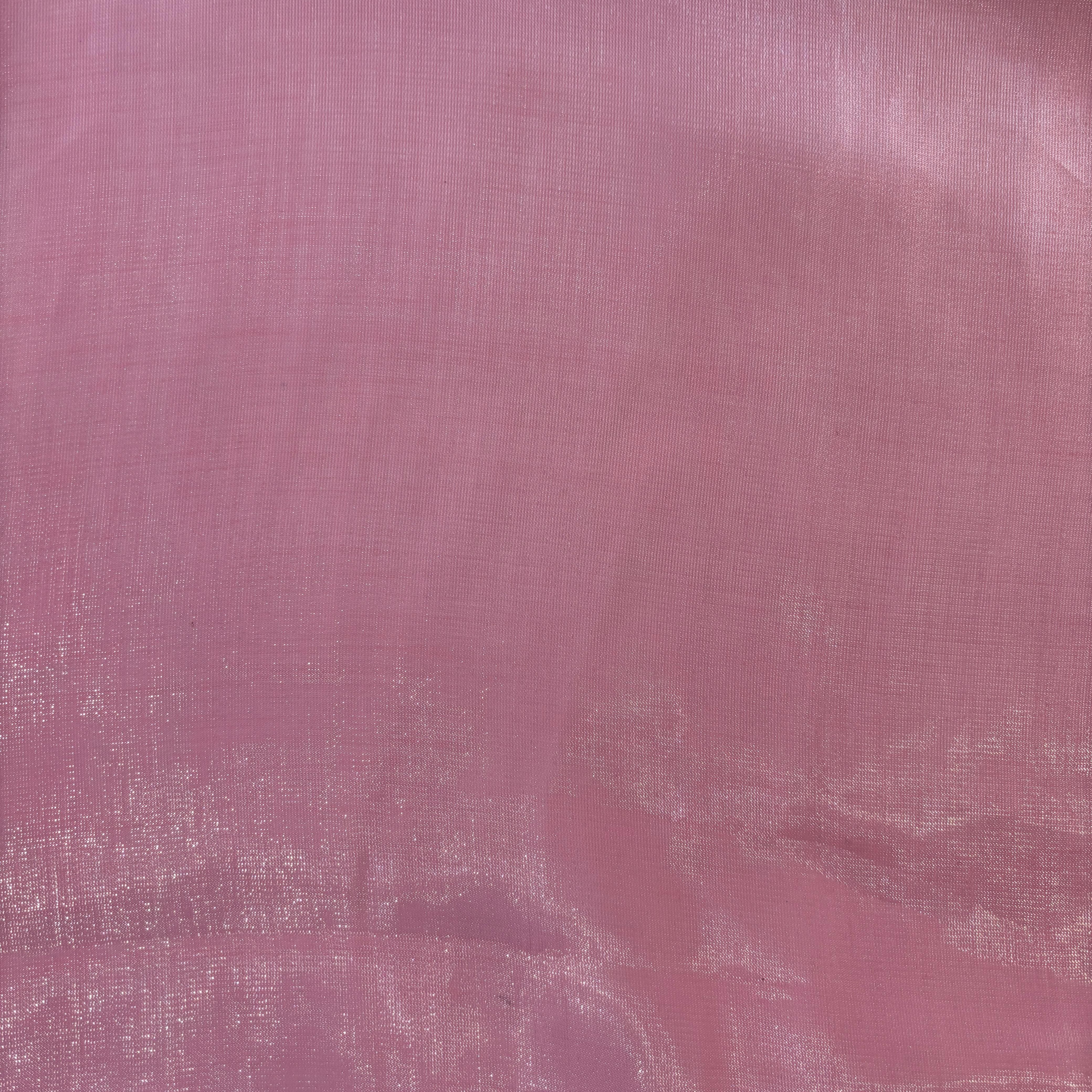 Coral Pink Solid Organza Fabric 13319