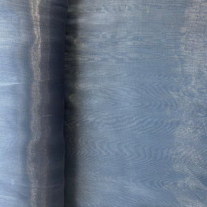 Teal Blue Solid Organza Fabric 13325