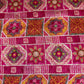 Pink Traditional Print Tusser Silk Fabric 20355