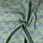 Sky Blue Geometrical Print Tusser Silk Fabric 20364