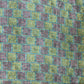 Sky Blue Geometrical Print Tusser Silk Fabric 20364
