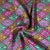 Multicolor Ikkat Print Tusser Silk Fabric 20369