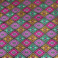 Multicolor Ikkat Print Tusser Silk Fabric 20369