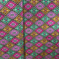 Multicolor Ikkat Print Tusser Silk Fabric 20369