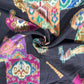 Brown Traditional Print Tusser Silk Fabric 20363