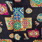 Brown Traditional Print Tusser Silk Fabric 20363