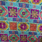 Pink Geometrical Print Tusser Silk Fabric 20365