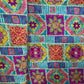 Pink Geometrical Print Tusser Silk Fabric 20365