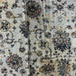 Khaki Green Abstract Print Tussar Silk Fabric 13924