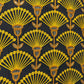 Black Thread Embroidery Cotton Fabric 15732