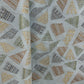 Sky Blue Abstract Thread Sequins Embroidery Cotton Fabric 15534