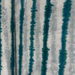White & Teal Green Shibori Embroidery Linen Fabric 12919