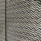 White With Orange And Brown Chevron Print Rayon Fabric 7372
