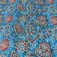 Blue Ajrakh Print Mulmul Fabric 17709