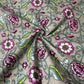 Cream Pink Floral Print Cotton Fabric 16239