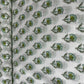 Sea Green Floral Print Cotton Fabric 23873