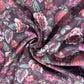 Maroon Floral Print Pashmina Fabric 20985