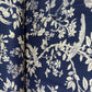 Navy Blue Floral Print Pashmina Fabric 20998