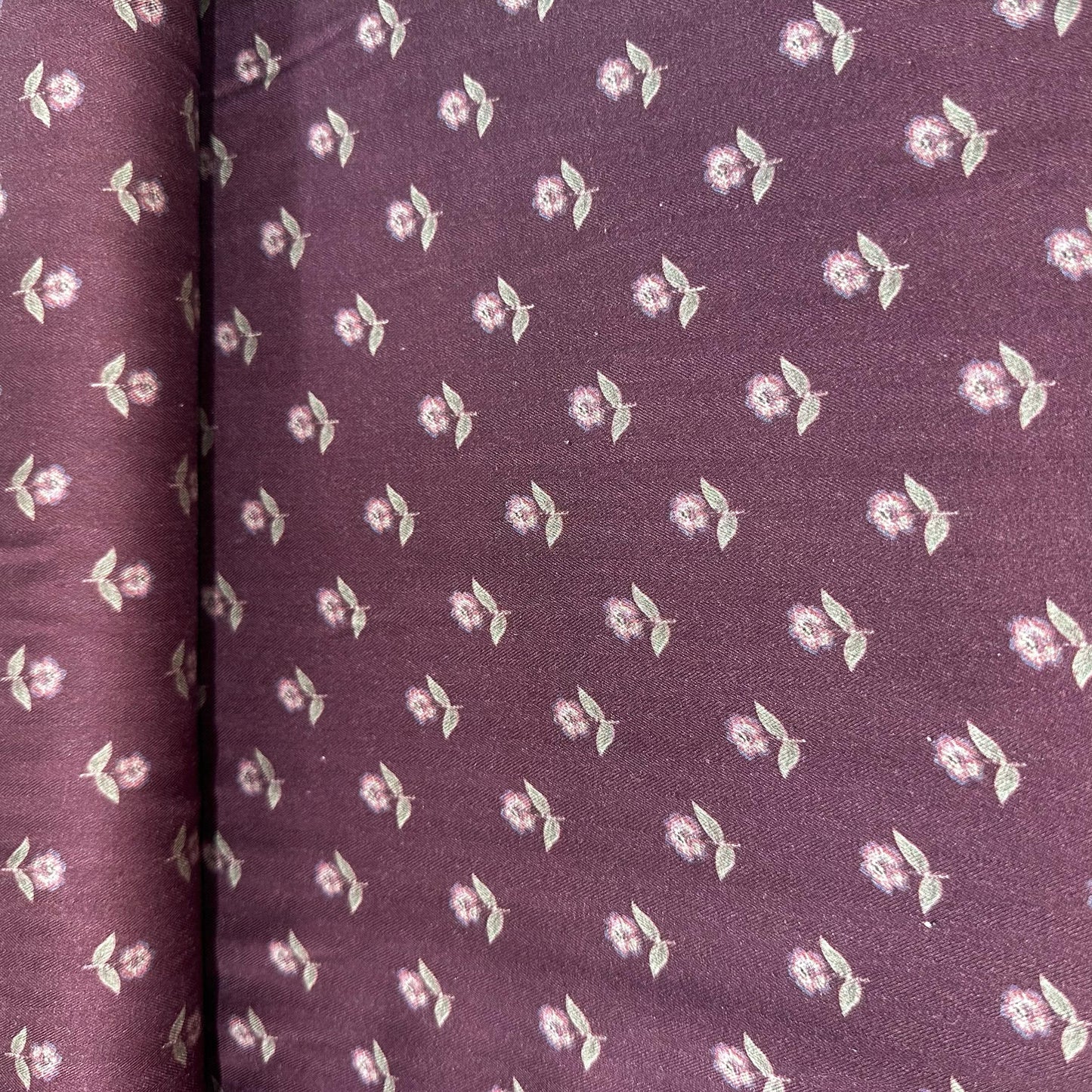 Maroon Floral Print Pashmina Fabric 20989
