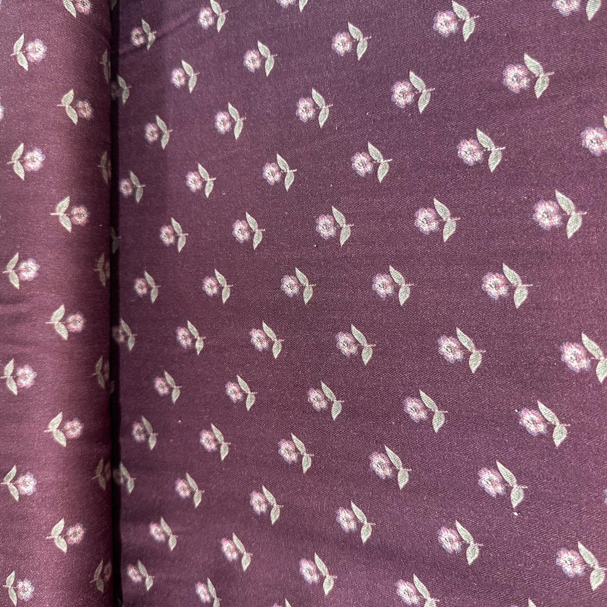 Maroon Floral Print Pashmina Fabric 20989