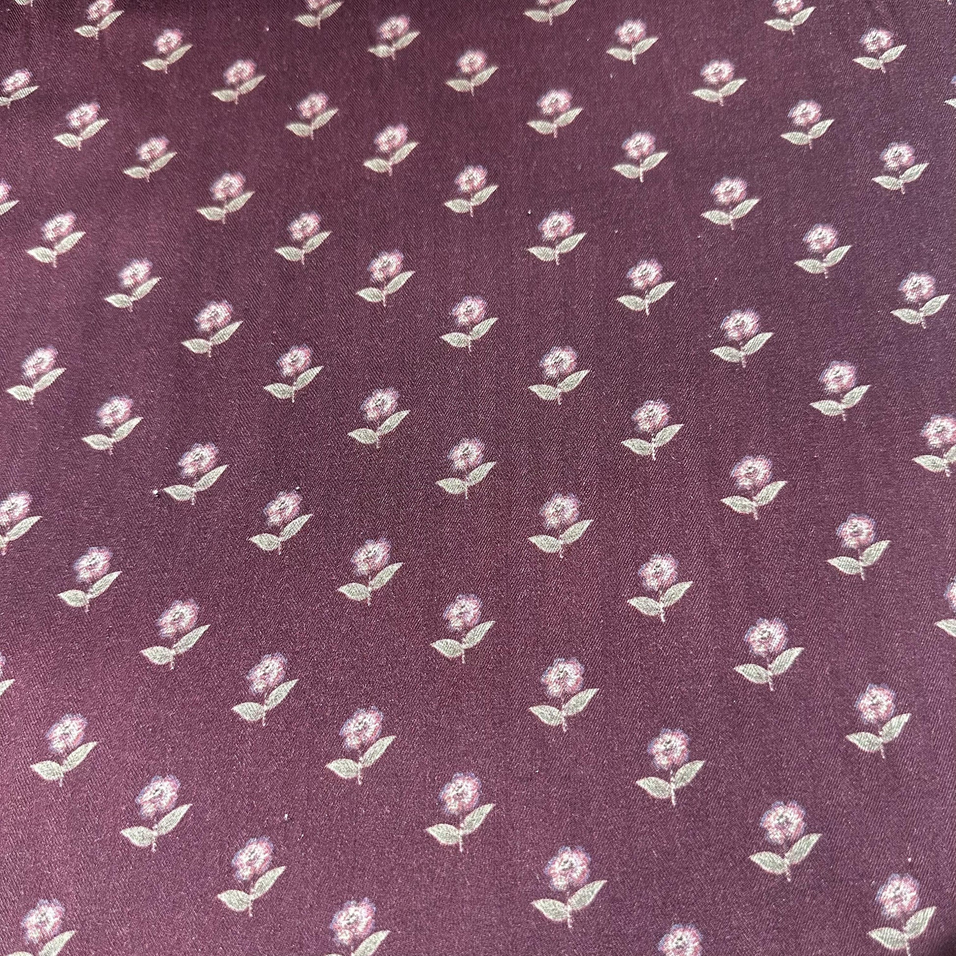 Maroon Floral Print Pashmina Fabric 20989