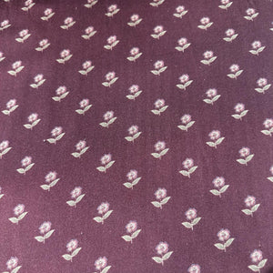 Maroon Floral Print Pashmina Fabric 20989
