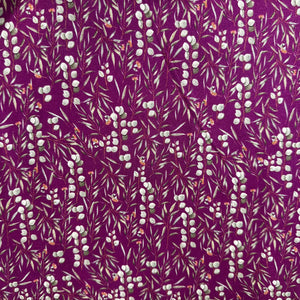 Purple Tropical Print Pashmina Fabric 20975