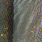 Black Imported Rhinestone Embroidery Mesh Net Fabric 12485