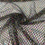 Black Imported Rhinestone Embroidery Mesh Net Fabric 12485