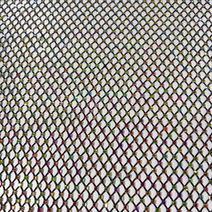 Black Imported Rhinestone Embroidery Mesh Net Fabric 12485