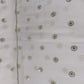 White & Silver FLoral Sequence Thread Embroidery Chinnon Fabric 9101