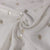 White & Silver FLoral Sequence Thread Embroidery Chinnon Fabric 9101