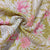 Oilve Green Floral Sequins Embroidery Chinnon Chiffon Fabric 15888