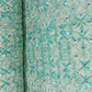 Green Zari With Mirror Work Embroidery Georgette Fabric 12243