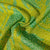 Light Green Abstract Sequins Embroidery Chinnon Chiffon Fabric 15887