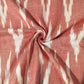 Pink Red Ikkat Print Cotton Fabric 16314