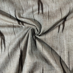 Light Brown Ikkat Print Cotton Fabric 16326