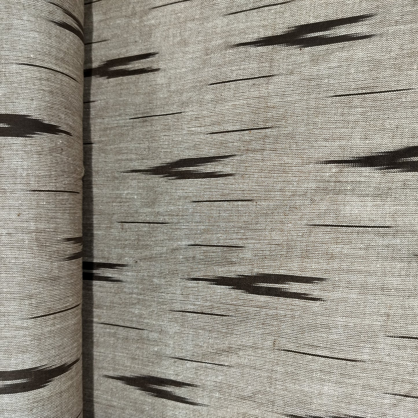 Light Brown Ikkat Print Cotton Fabric 16326