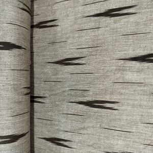 Light Brown Ikkat Print Cotton Fabric 16326