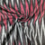 Black Pink Ikkat Print Cotton Fabric 16318