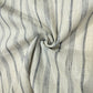 Grey Stripes Print Linen Denim Fabric 16495