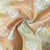 Light Orange Batik Foil Print Chanderi Fabric 15511