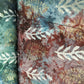 Blue Batik Foil Print Chanderi Fabric 15509