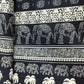 Navy Blue Tropical Print Rayon Fabric 17337